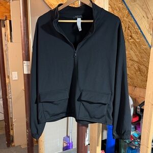 OTOSI Black Bomber Jacket for Women